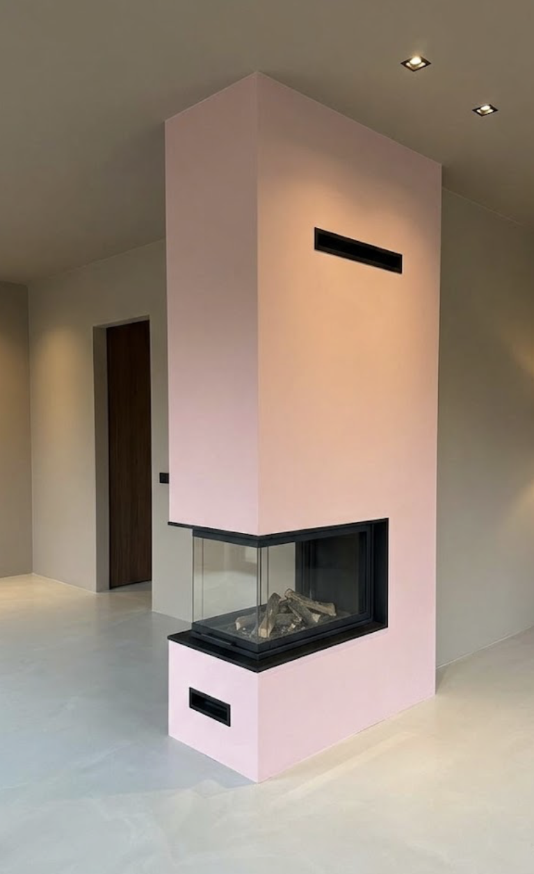 Kamin 3D U si ndarës i ambienteve